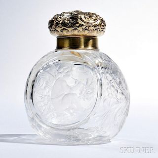 Theodore B. Starr Sterling Silver-mounted Glass Cologne