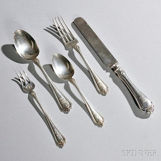 Whiting Duchess   Pattern Sterling Silver Flatware Service