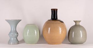 Two Chinese Vases and Two Korean Vases
