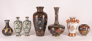 Seven Japanese Vases