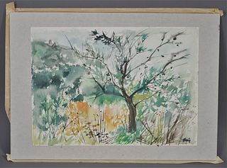 (After John Marin) Landscape with Tree