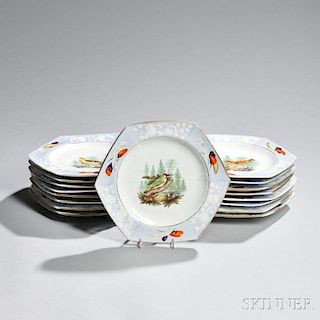 Seventeen Spode Porcelain Luncheon Plates