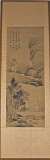 Early Chinese Handpainted Scroll, Signed Daisi