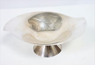 Steiff Footed Sterling Modernist Dish 6.88 ozt.