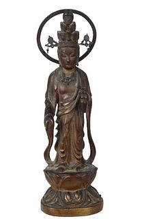 Chinese Carved and Giltwood Figure