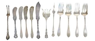 (12) Lot of  Assorted Sterling Flatware