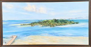 Coastal Landscape/Seascape, Signed, Oil on Canvas