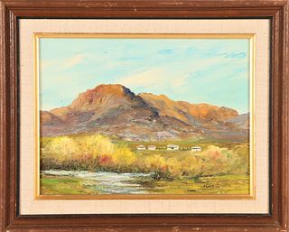 Oil on Canvas, Arizona Mountainous Landscape