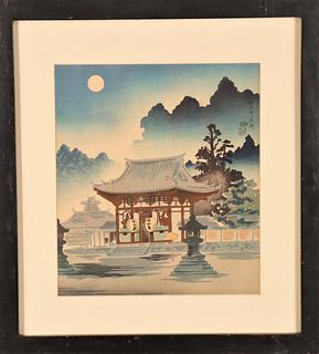 Japanese Colored Lithograph