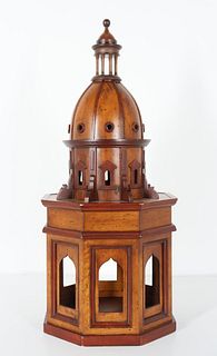 Architectural Carved Wood Model of a Dome