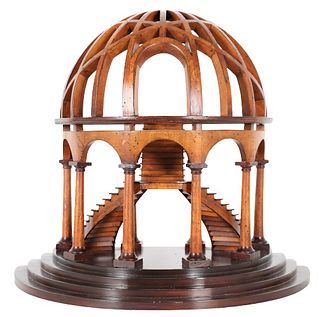 Architectural Model of a Round Half Rotunda.