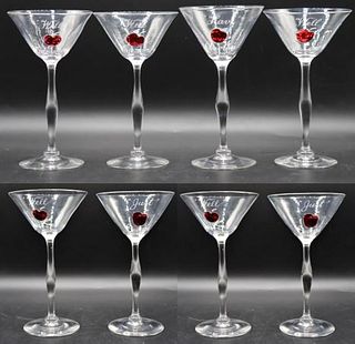 Set of (8) Steuben Cocktail Glasses