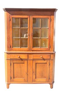19th Century Maple Corner Cabinet