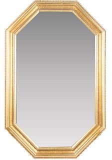 Octagonal Gilt Wall Mirror
