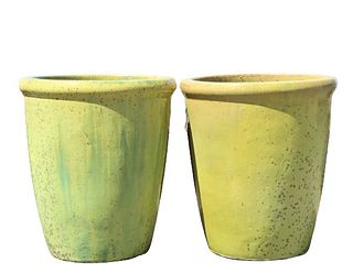Pair of Outdoor Ceramic Planters