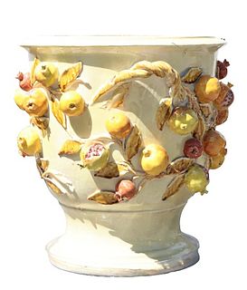 Italian Ceramic Pomegranate Ltd Ed Planter