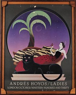 Adres Hoyos Poster "Ladies", Custom Frame