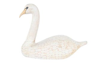 Hand Carved Swan Decoy