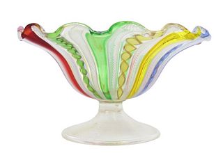 Venetian Art Glass Candy Dish