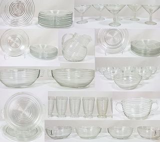 (58) Pc Manhattan Depression Glassware