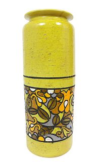 Yellow Italian Wide Vase
