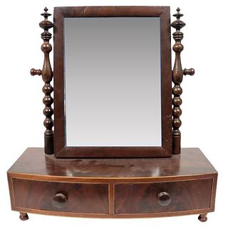 Wooden Carved Shaving Vanity Mirror
