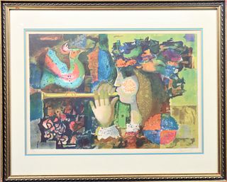 Color Lithograph, Signed