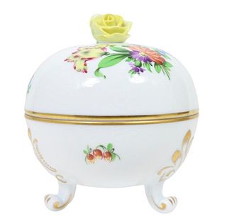 Herend Hungary Hand Painted Lidded Box