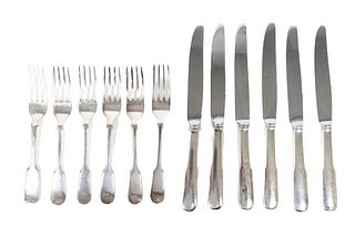 Set of (6) Knives (6) Forks