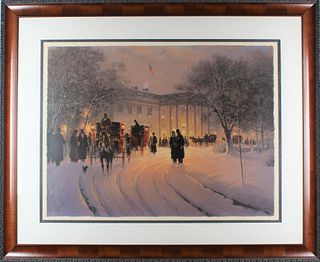 G. Harvey 'Evening with the President' Serigraph