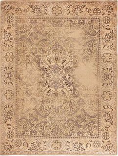 ANTIQUE TURKISH OUSHAK RUG. 15 ft 8 in x 11 ft 9 in (4.78 m x 3.58 m)
