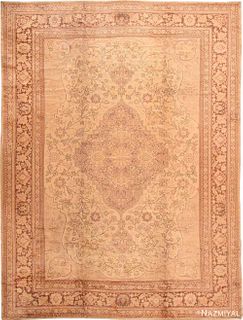 ANTIQUE TURKISH OUSHAK AREA RUG. 14 ft 6 in x 11 ft (4.42 m x 3.35 m)