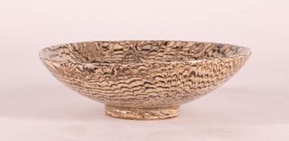 Rare Chinese Marbled-Glaze Pottery Dish