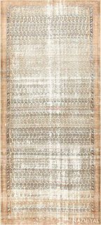 ANTIQUE SHABBY CHIC MALAYER RUG. 12 ft 9 in x 5 ft 8 in (3.89 m x 1.73 m)