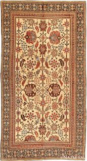ANTIQUE INDIAN AGRA RUG. 12 ft x 6 ft 2 in (3.66 m x 1.88 m )