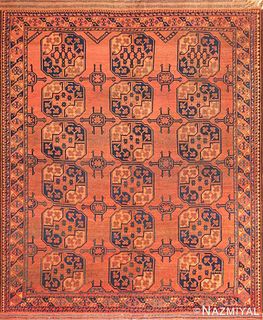 ANTIQUE WEST TURKESTAN YAMOUT RUG 8 ft 4 in x 7 ft 4 in (2.54 m x 2.24 m)