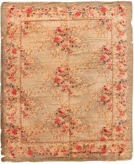 ANTIQUE ENGLISH WILTON 11 ft 7 in x 9 ft 1 in (3.53 m x 2.77 m)