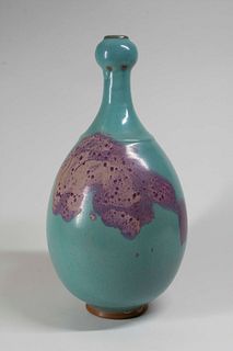 Chinese Jun Ware Garlic Head Pottery Vase