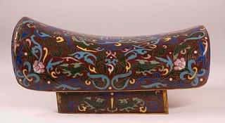 Chinese Cloisonne Pillow