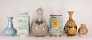 Group of Six Asian Porcelain Vases