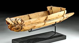 Rare Ancient Chilean Atacama Wood Raft - Kontiki Form