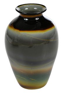 Quezal "Innovation" Agate Art Glass Vase
