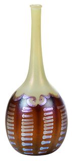 Quezal Iridescent Art Glass Vase