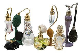Six Glass Atomizer and Perfume Bottles