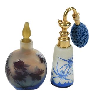 Two Cameo Glass Perfumes, Gall‚ and Richard