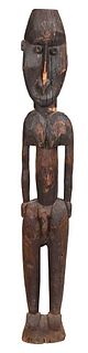 Papua New Guinea Large Carved Wood Figure