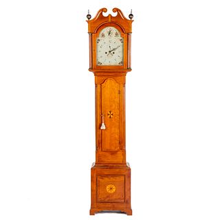 Federal Cherrywood Tall Case Clock