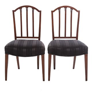 Pair of Federal Mahogany Side Chairs