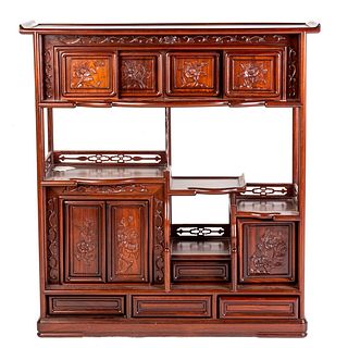 Chinese Rosewood Etagere