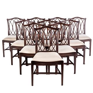10 Chippendale Style Chairs, by Theodore Alexander